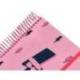 AGENDA ESCOLAR LIDERPAPEL 25-26 ESPIRAL PATTERNS RAYOS ROSA SEMANA VISTA DIN A6 BILINGÜE PAPEL FSC 80 GR
