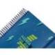 AGENDA ESCOLAR LIDERPAPEL 25-26 ESPIRAL PATTERNS RAYOS AZUL SEMANA VISTA DIN A6 BILINGÜE PAPEL FSC 80 GR