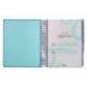 AGENDA ESCOLAR LIDERPAPEL 25-26 ESPIRAL PATTERNS RAYOS AZUL DIA PAGINA DIN A5 BILINGÜE PAPEL FSC 80 GR