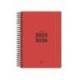 AGENDA ESCOLAR LIDERPAPEL 25-26 ESPIRAL BASIC ROJO 2 DIAS PAGINA DIN A5 BILINGÜE PAPEL FSC 70 GR