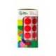 GOMETS MARCA LIDERPAPEL AUTOADHESIVO S CIRCULOS 20 MM ROJO ROLLO DE 2000 UNIDADES EN CAJA DE CARTON