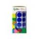 GOMETS MARCA LIDERPAPEL AUTOADHESIVO S CIRCULOS 20 MM AZUL ROLLO DE 2000 UNIDADES EN CAJA DE CARTON