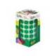 GOMETS MARCA LIDERPAPEL AUTOADHESIVO S CIRCULOS 15 MM VERDE ROLLO DE 2500 UNIDADES EN CAJA DE CARTON