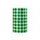 GOMETS MARCA LIDERPAPEL AUTOADHESIVO S CIRCULOS 10,5 MM VERDE ROLLO DE 6000 UNIDADES EN CAJA DE CARTON
