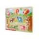 PUZLE INFANTIL MARCA IMAGINOVO MADERA ANIMALES +18 MESES 9 PIEZAS 30X22,5X1,5CM