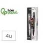 ROTULADOR MARCA LIDERPAPEL ACRYLIC BASE AGUA TODO TIPO DE SUPERFICIE PUNTA FINA 0,7 MM CAJA DE 4 PERFILADORES