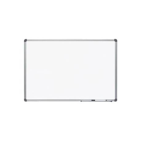 PIZARRA BLANCA MARCA ROCADA LACADA MAGNETICA MARCO ALUMINIO CON CANTONERAS 60X90 CM