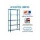 ESTANTERIA METALICA MARCA SIMONRACK KIT SIMONCLICK MINI 5/400 COLOR AZUL/BLANCO 5 ESTANTES 180 KG POR ESTANTE 180X80X40CM