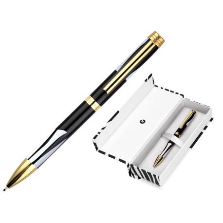 BOLIGRAFO BELIUS DUALITA CUERPO NEGRO BLANCO TINTA AZUL CAJA DE DISEÑO