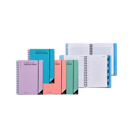 CUADERNO DE TODAS LAS CLASES PROFESORADO ADDITTIO 256 PAGINAS DIA PAGINA VERDE 170X240 MM