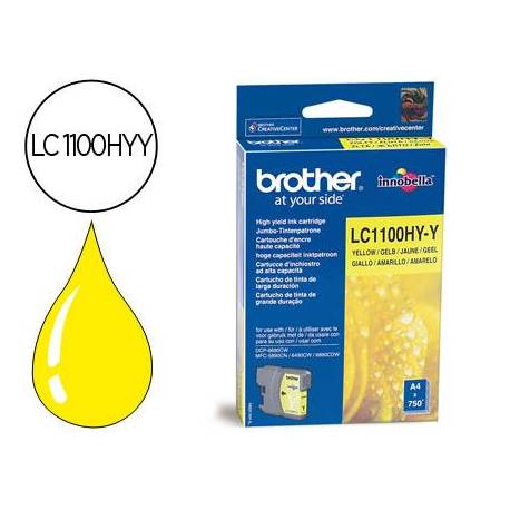 Cartucho Brother LC-1100HYY Amarillo