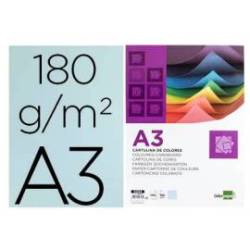 Cartulina Liderpapel celeste a3 180 g/m2