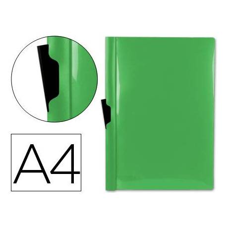 Carpeta dossier con pinza lateral Liderpapel 60 hojas Din A4 verde
