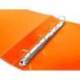 Carpeta de 4 anillas Beautone polipropileno lomo 40 mm Din A4 naranja