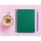 CUADERNO ESPIRAL MARCA LIDERPAPEL A5 MICRO PAPERCOAT TAPA FORRADA 140H 75 GR CUADRO5MM 5 BANDAS 6 TALADROS VERDE