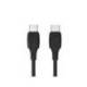 CABLE USB-C A USB-C MARCA Q-CONNECT PVC LONGITUD 1M NEGRO