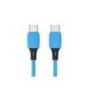 CABLE USB-C A USB-C Q-CONNECT PVC LONGITUD 1M AZUL
