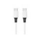 CABLE USB-C A USB-C MARCA Q-CONNECT PVC LONGITUD 3M BLANCO