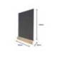 PIZARRA DOBLE CARA MARCA ARCHIVO 2000 CON BASE DE MADERA A4 VERTICAL METACRILATO NEGRO 100% RECICLABLE 40X210X330 MM