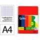 CUADERNO ESPIRAL MARCA LIDERPAPEL DIN A4 SMART TAPA BLANDA 80H 75GR CUADRO 4 MM CON MARGEN PACK 5+1 COLORES SURTIDOS