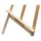 CABALLETE DE PIE PINTOR MARCA LIDERPAPEL MADERA DE PINO BARNIZADO 58,5X175X75 CM CERTIFICADO FSC