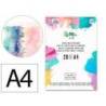 BLOC PAPEL MULTITECNICA MARCA LIDERPAPEL DIN A4 PARA ACRILICO OLEO Y GOUACHE 20 HOJAS GRAMAJE 260G/M2