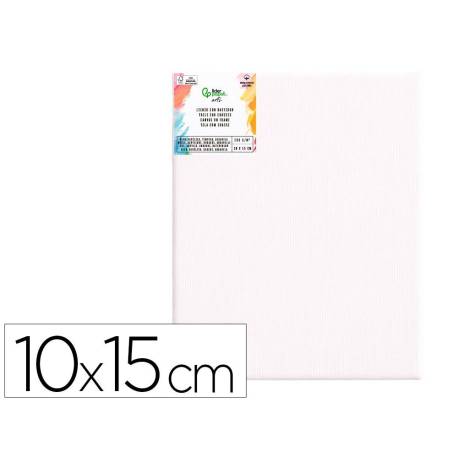 BASTIDOR MARCA LIDERPAPEL 0P LIENZO GRAPADO PARTE TRASERA ALGODON 100% BORDES MADERA 10X15 CM GRAMAJE 280G/M2 CERTIFICADO
