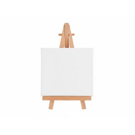 MINI LIENZO CON CABALLETE MARCA LIDERPAPEL 8X10 CM GRAMAJE 280G/M2 CERTIFICADO FSC