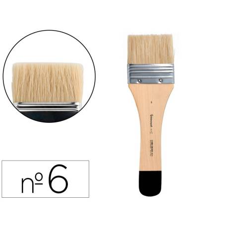 BROCHA PALETINA PLANA MARCA LIDERPAPEL ANCHO 65 MM DE PELO DE CERDA CERTIFICADO FSC