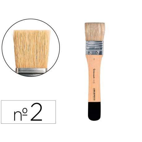 BROCHA PALETINA PLANA MARCA LIDERPAPEL ANCHO 33,5 MM DE PELO DE CERDA CERTIFICADO FSC