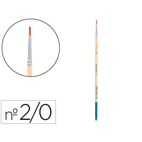 PINCEL PARA PINTURA ACRILICA Y ACUARELA MARCA LIDERPAPEL N 00 PUNTA REDONDA DE PELO SINTETICO CERTIFICADO FSC