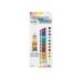 PINTURA DE ACUARELA MARCA LIDERPAPEL CAJA DE 12 TUBOS DE ALUMINIO DE 12 ML COLORES SURTIDOS