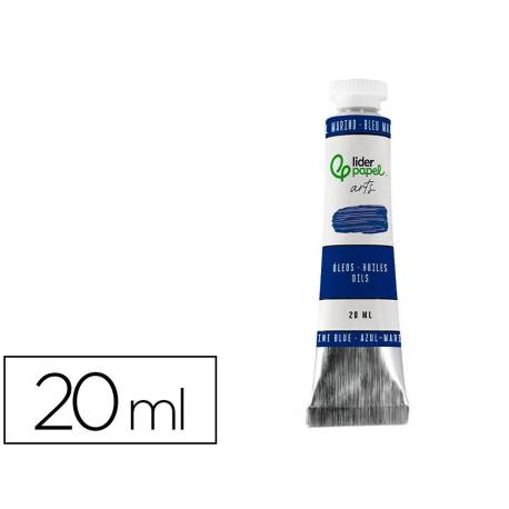 PINTURA AL OLEO MARCA LIDERPAPEL TUBO DE ALUMINIO DE 20 ML COLOR AZUL MARINO