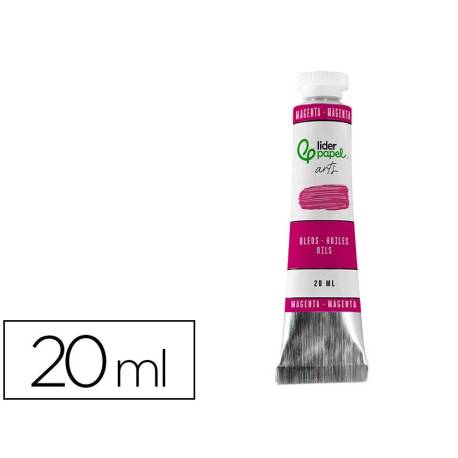 PINTURA AL OLEO MARCA LIDERPAPEL TUBO DE ALUMINIO DE 20 ML COLOR MAGENTA