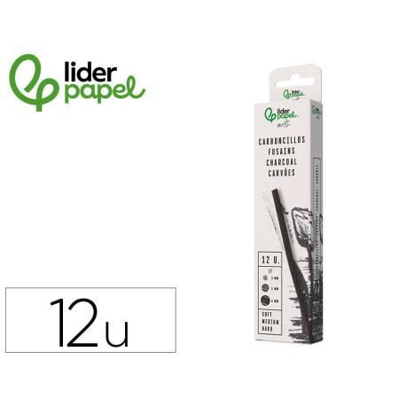 CARBONCILLO REDONDO PARA DIBUJO CAJA DE 12 UNIDADES DIAMETROS SURTIDOS