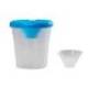 VASO LIMPIAPINCELES MARCA LIDERPAPEL DE PLASTICO 8X8,5 CM