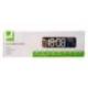 RELOJ MARCA Q-CONNECT DE PARED Y SOBREMESA DIGITAL CON TEMPERATURA 230X35X70 MM