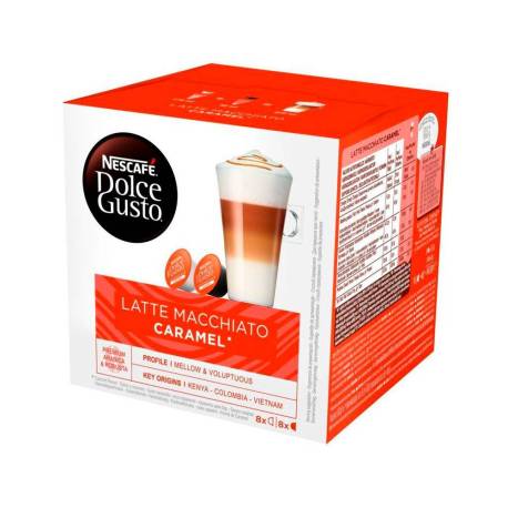 CAFE MARCA DOLCE GUSTO LATTE MACCHIATO CARAMELO CAJA DE 16 CAPSULAS