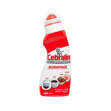 QUITAMANCHAS MARCA CEBRALIN ACCIDENTALES + 80 USOS BOTE DE 150 ML