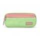 ESTUCHE PORTATODO LIDERPAPEL DUO 3 CREMALLERAS CON BOLSILLOFRONTAL COLOR VERDE PASTEL 220X90X70MM