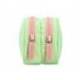 ESTUCHE PORTATODO LIDERPAPEL DUO 3 CREMALLERAS CON BOLSILLOFRONTAL COLOR VERDE PASTEL 220X90X70MM