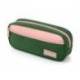 ESTUCHE PORTATODO LIDERPAPEL DUO 2 CREMALLERAS CON BOLSILLOFRONTAL COLOR VERDE MILITAR 220X90X50 MM