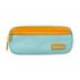 ESTUCHE PORTATODO LIDERPAPEL DUO 2 CREMALLERAS CON BOLSILLOFRONTAL COLOR AZUL CLARO 220X90X50 MM
