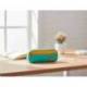 ESTUCHE PORTATODO LIDERPAPEL DUO 2 CREMALLERAS CON BOLSILLOFRONTAL COLOR AZUL CLARO 220X90X50 MM