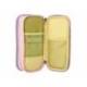 ESTUCHE PORTATODO LIDERPAPEL FUNKY 3 CREMALLERAS CON APERTURAS LATERALES COLOR AMARILLO ROSA LILA 220X100X65 MM