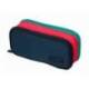 ESTUCHE PORTATODO LIDERPAPEL FUNKY 3 CREMALLERAS CON APERTURAS LATERALES COLORES AZUL FUSCIA TURQUESA 220X100X65 MM
