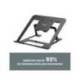 SOPORTE PARA PORTATIL MARCA FELLOWES ALUMINIA PLEGABLE NEGRO 315X230X20 MM