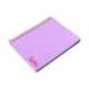 CUADERNO ESPIRAL LIDERPAPEL A7 MICRO WONDER TAPA PLASTICO 100H 90 GR CUADRO 5MM 4 BANDAS VIOLETA