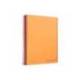 CUADERNO ESPIRAL LIDERPAPEL A7 MICRO WONDER TAPA PLASTICO 100H 90 GR CUADRO 5MM 4 BANDAS NARANJA