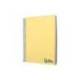 CUADERNO ESPIRAL LIDERPAPEL A7 MICRO WONDER TAPA PLASTICO 100H 90 GR CUADRO 5MM 4 BANDAS AMARILLO